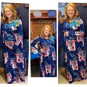 Floral maternity dress